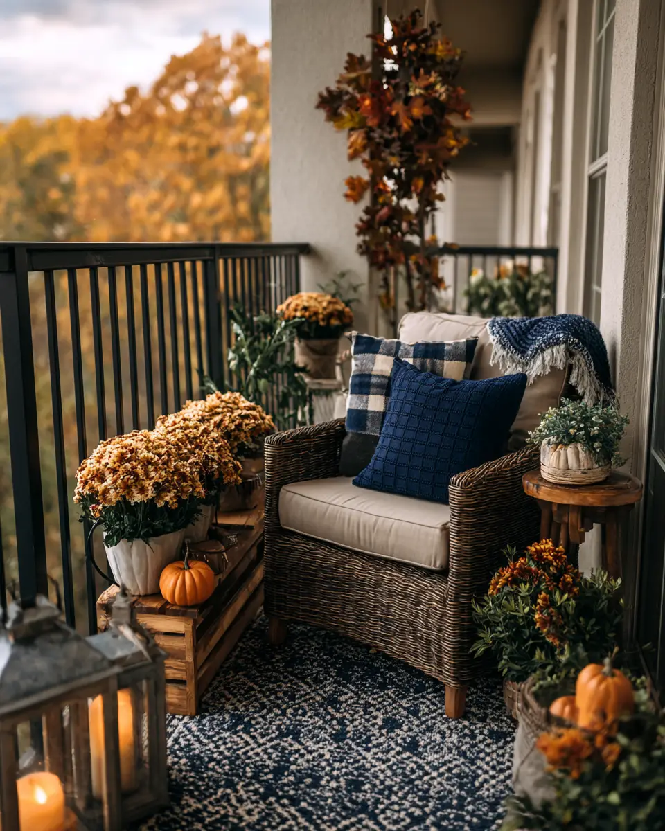 Navy Farmhouse Balcony Decor Ideas