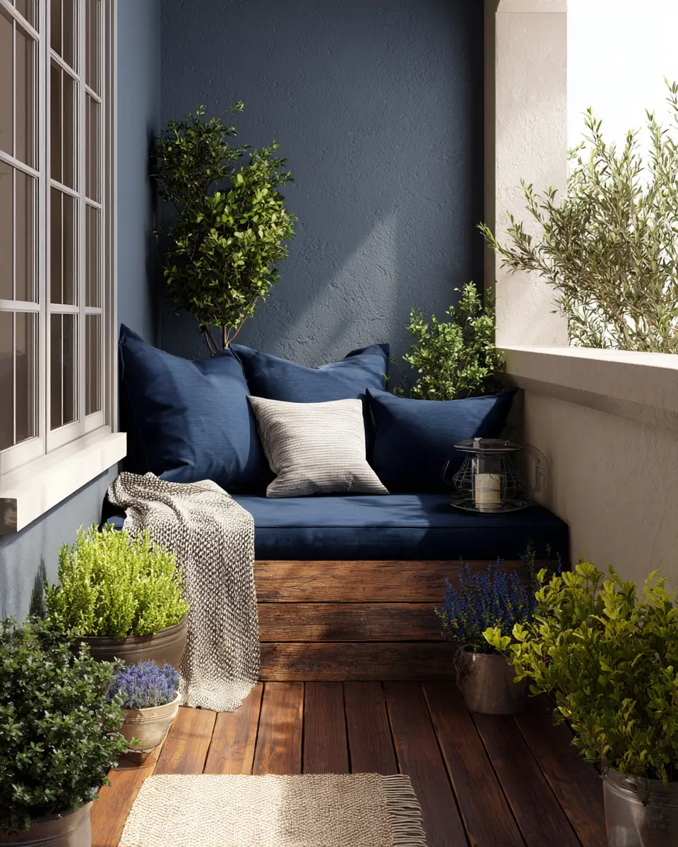 Navy Farmhouse Balcony Decor Ideas