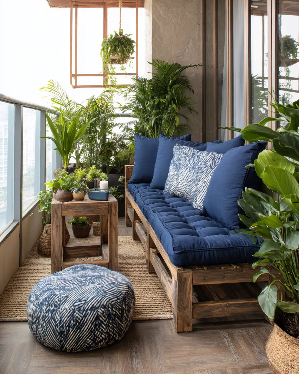 Navy Farmhouse Balcony Decor Ideas