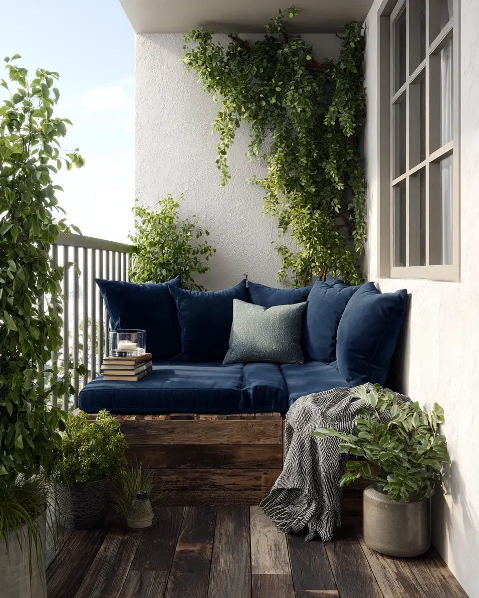 Navy Farmhouse Balcony Decor Ideas