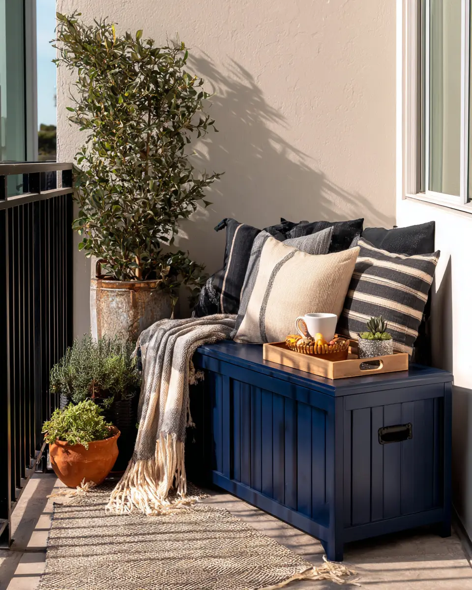 Navy Farmhouse Balcony Decor Ideas