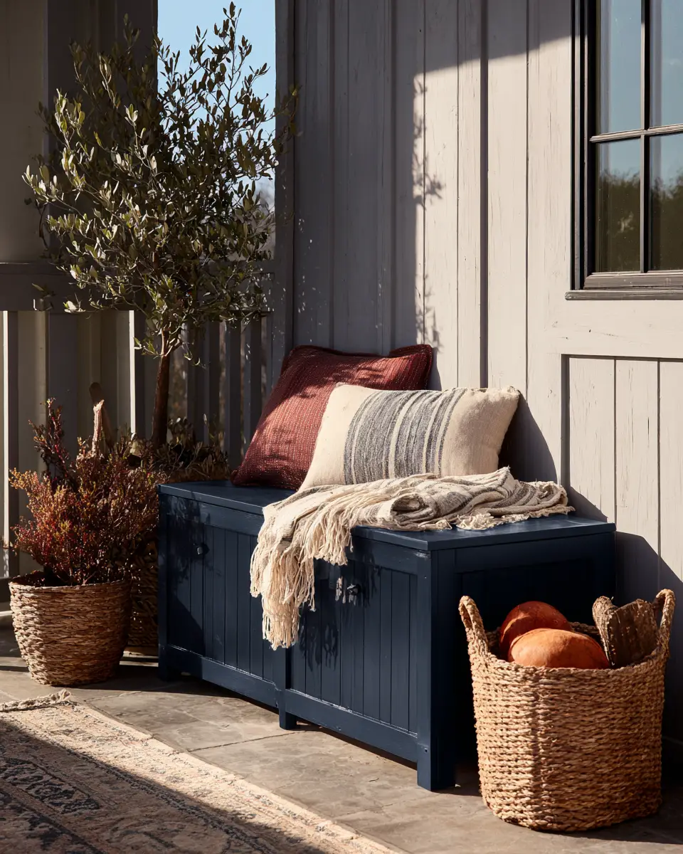 Navy Farmhouse Balcony Decor Ideas