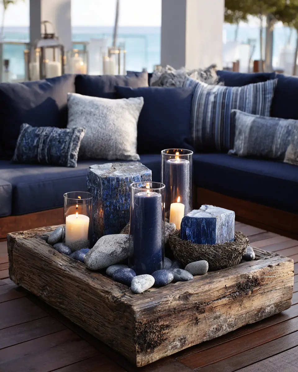 Navy Farmhouse Balcony Decor Ideas