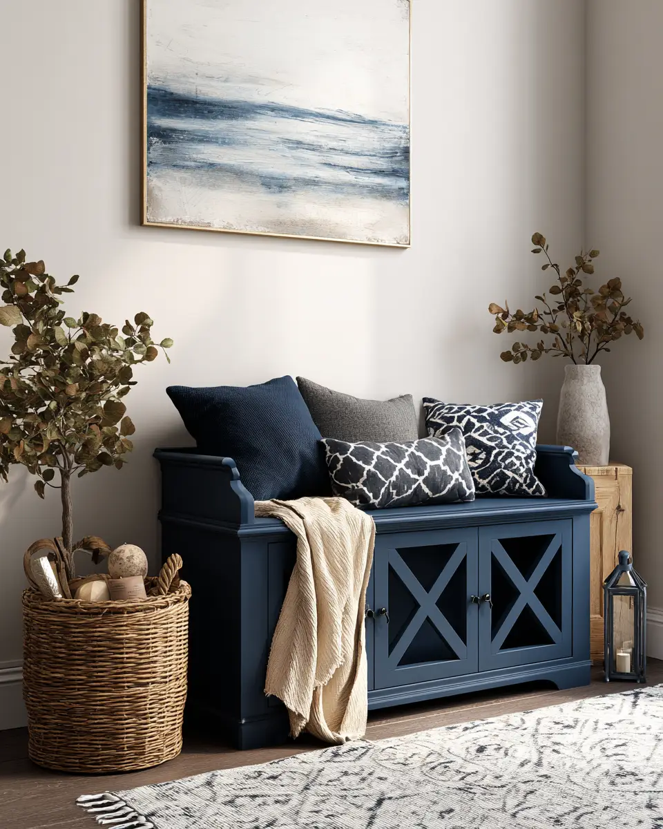 Navy Farmhouse Balcony Decor Ideas