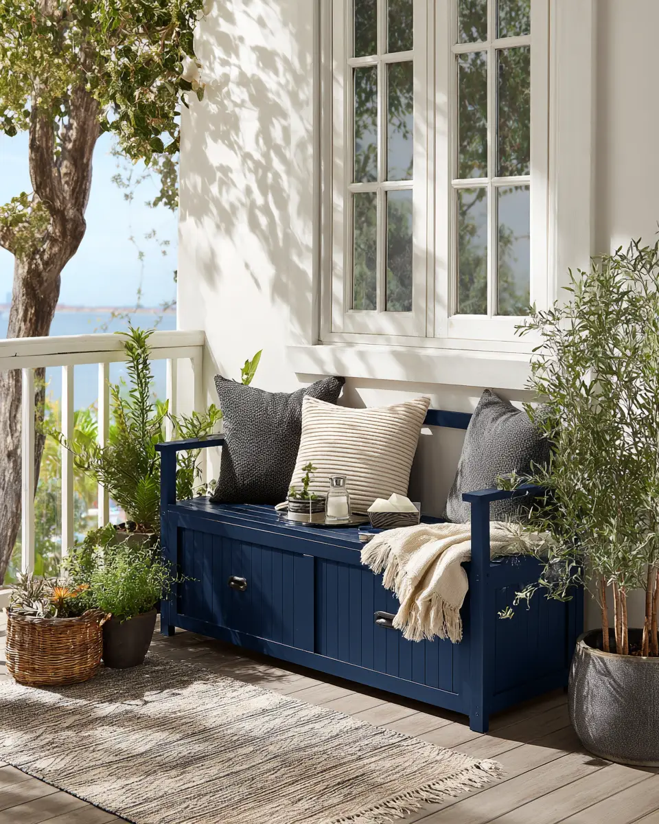 Navy Farmhouse Balcony Decor Ideas