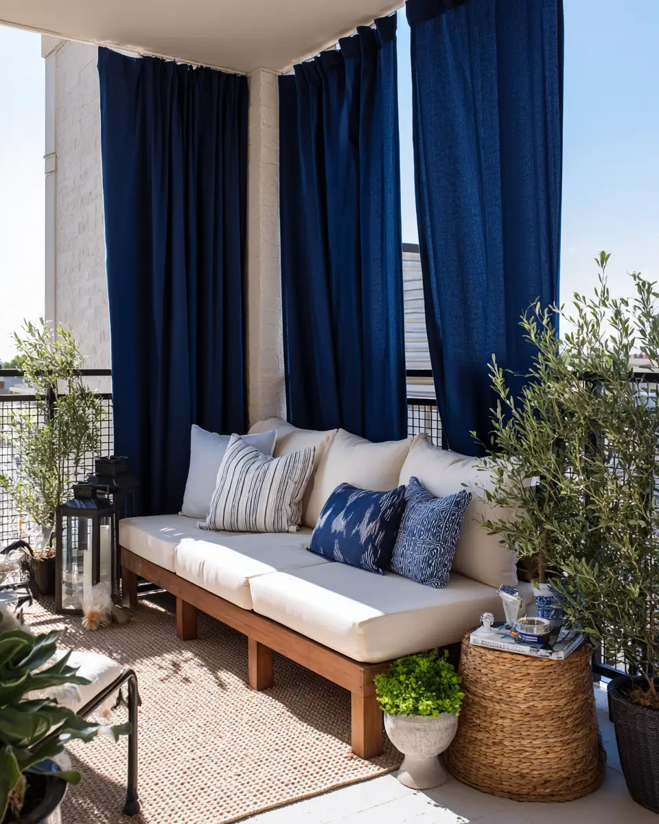 Navy Farmhouse Balcony Decor Ideas