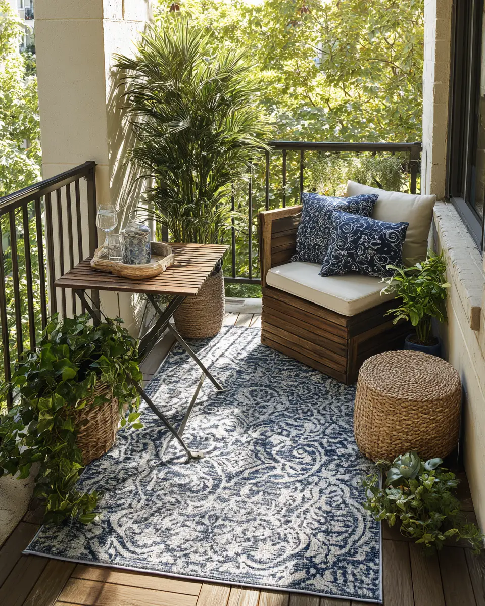 Navy Farmhouse Balcony Decor Ideas