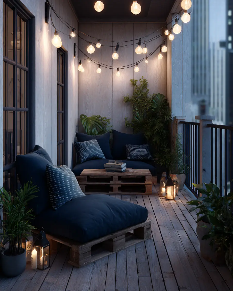 Navy Farmhouse Balcony Decor Ideas