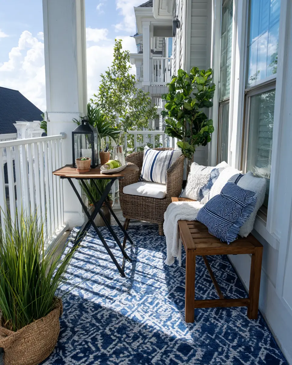 Navy Farmhouse Balcony Decor Ideas