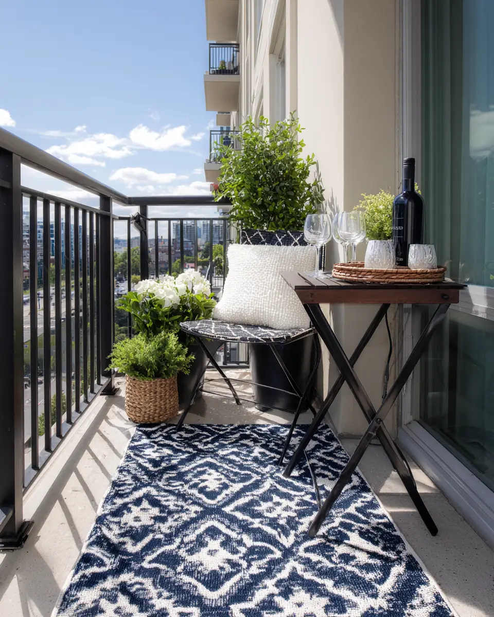 Navy Farmhouse Balcony Decor Ideas