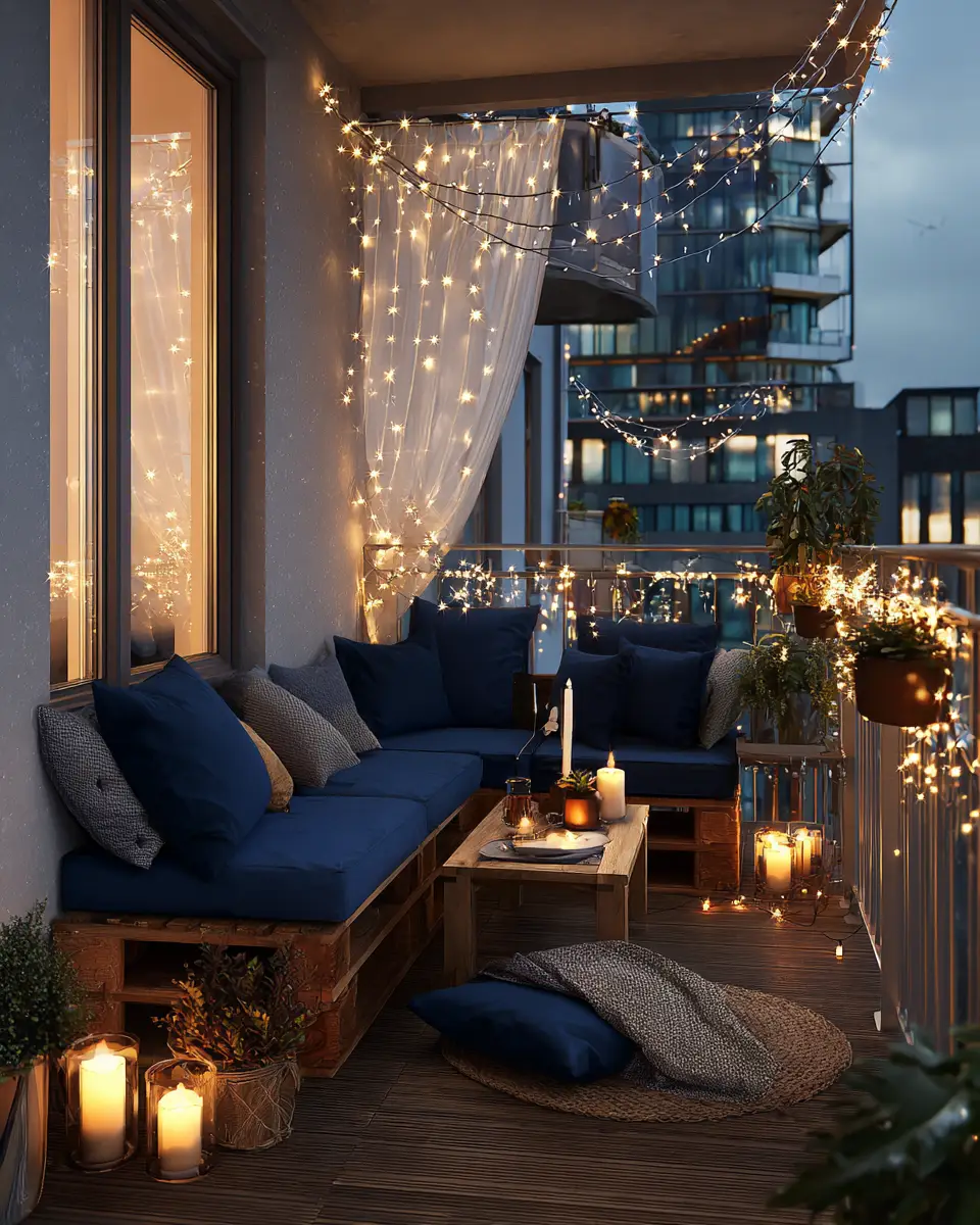 Navy Farmhouse Balcony Decor Ideas