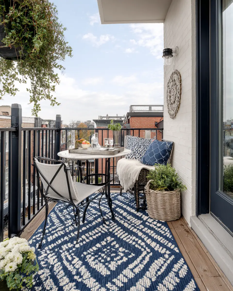 Navy Farmhouse Balcony Decor Ideas