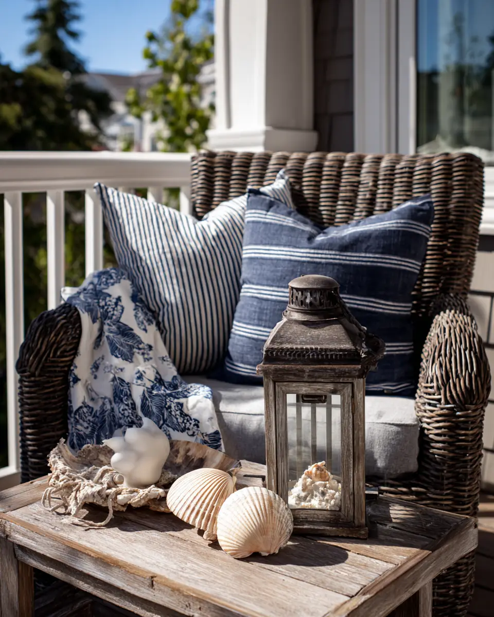 Navy Farmhouse Balcony Decor Ideas
