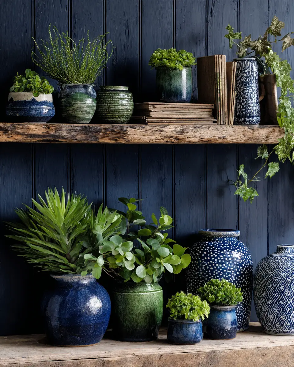 Navy Farmhouse Living Room Decor Ideas