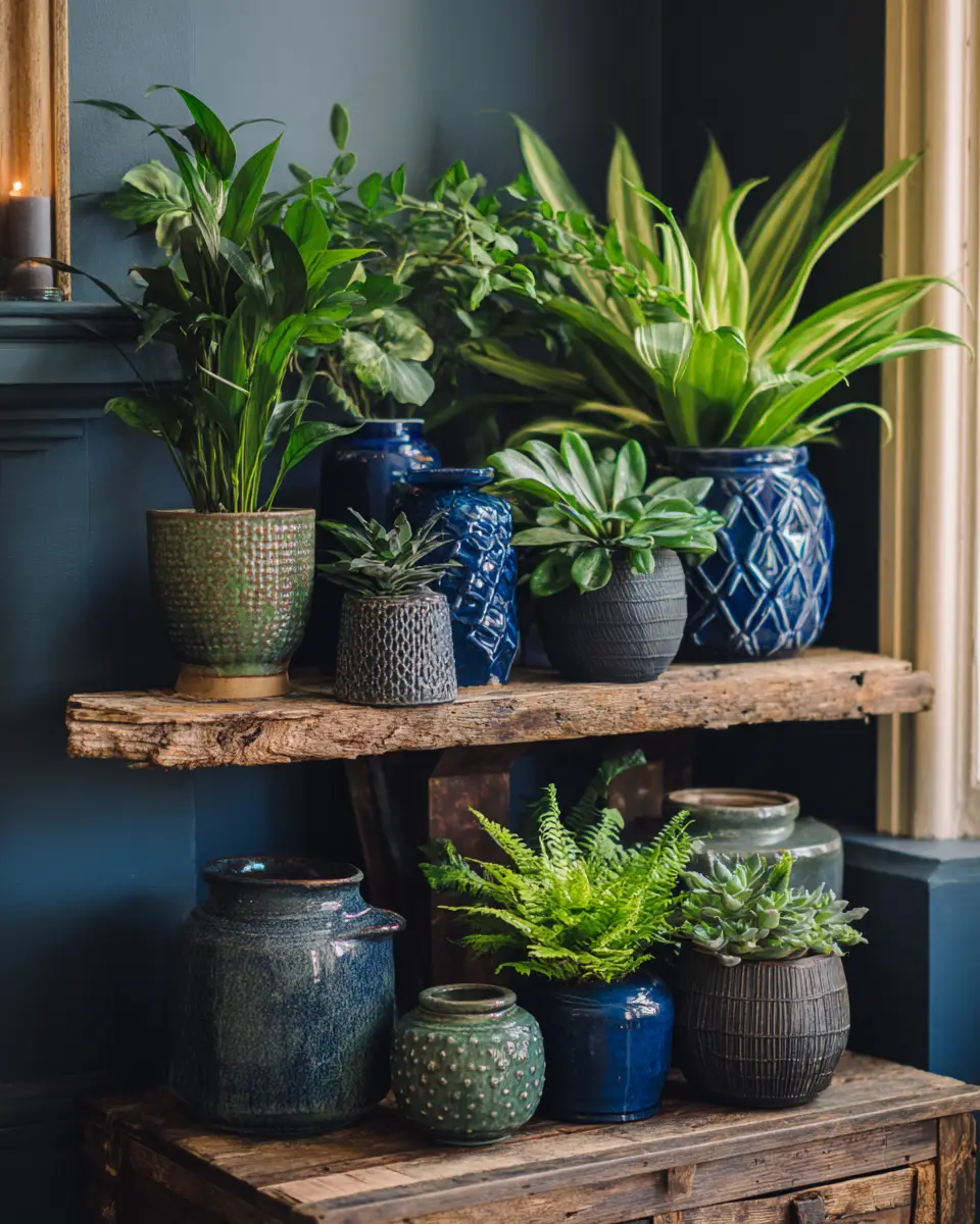 Navy Farmhouse Living Room Decor Ideas