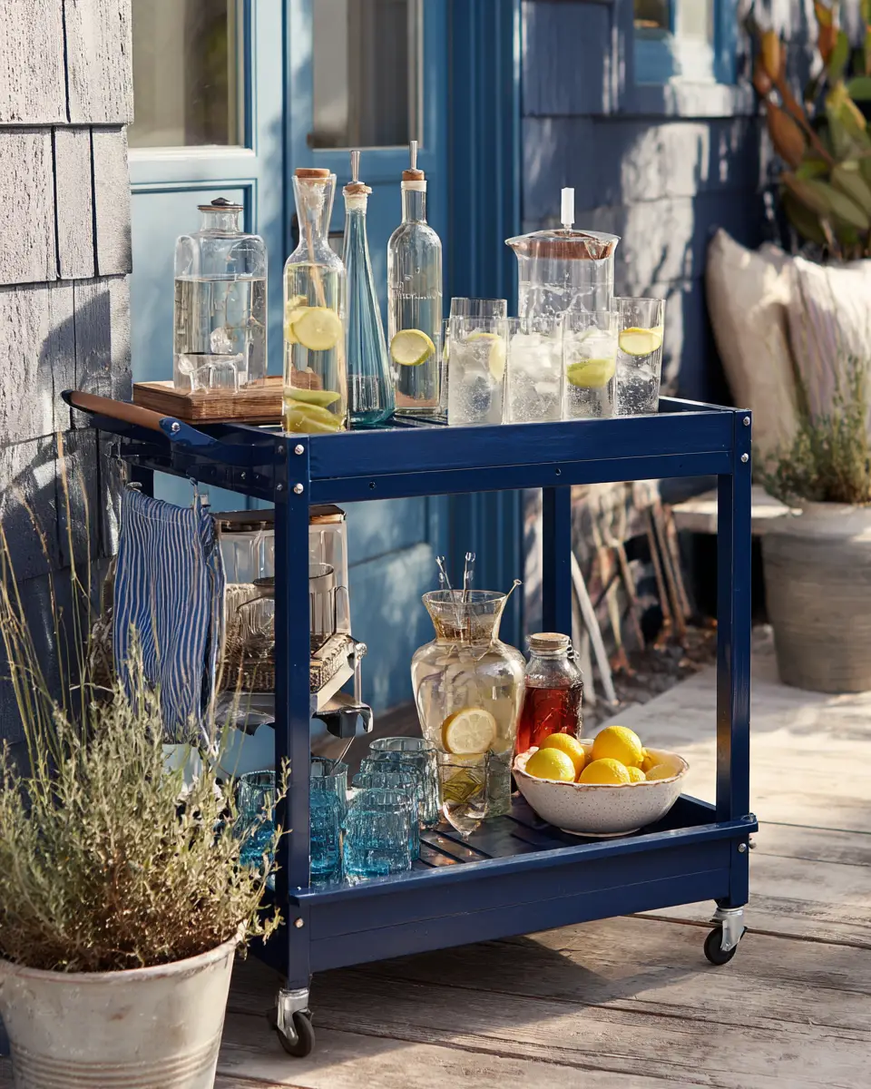 Navy Farmhouse Patio Decor Ideas