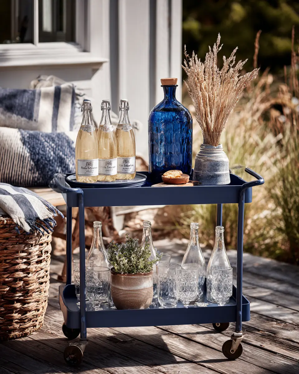 Navy Farmhouse Patio Decor Ideas