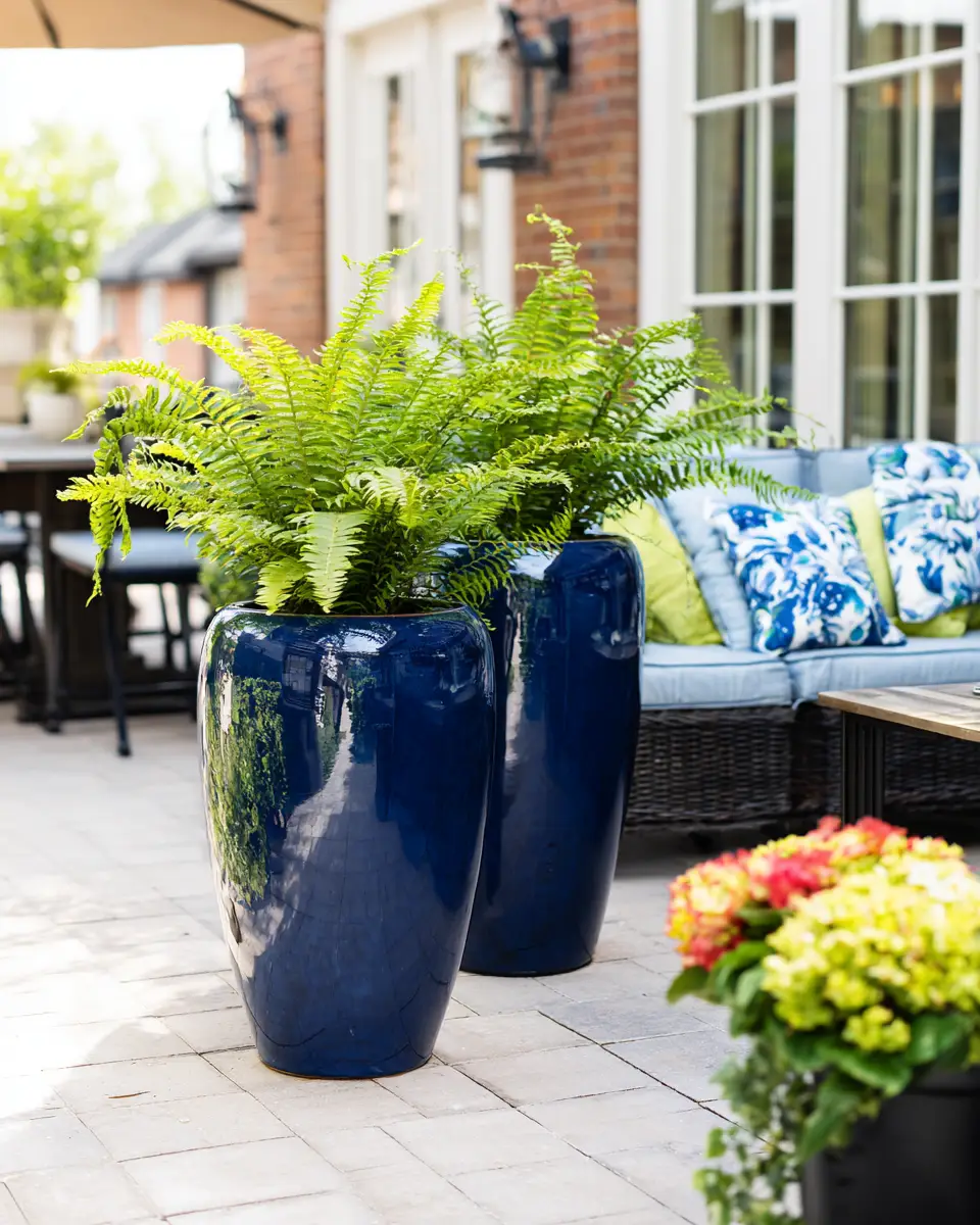 Navy Farmhouse Patio Decor Ideas