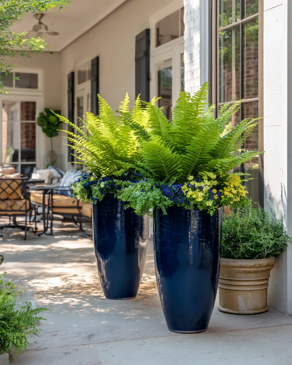 Navy Farmhouse Patio Decor Ideas