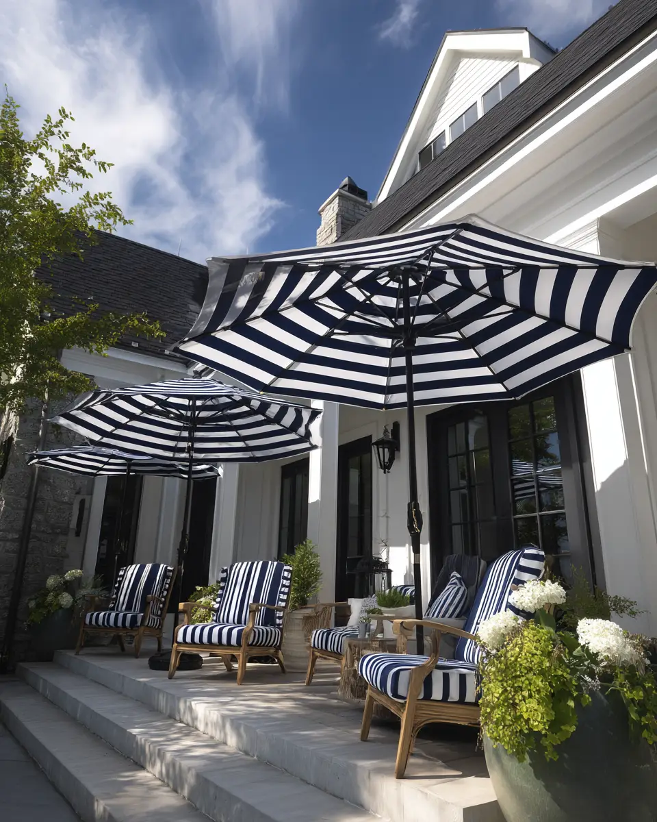 Navy Farmhouse Patio Decor Ideas
