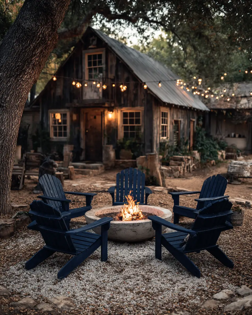 Navy Farmhouse Patio Decor Ideas