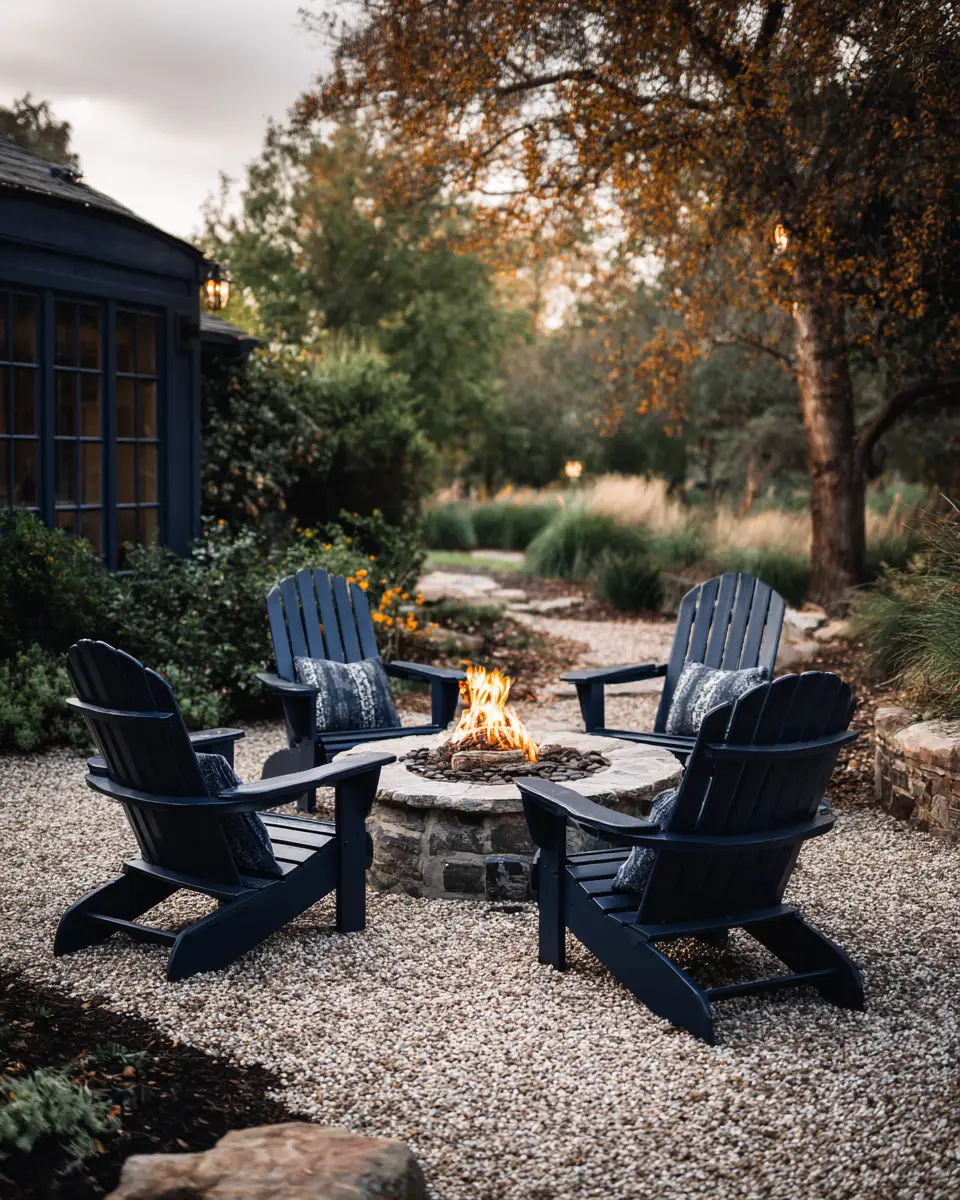 Navy Farmhouse Patio Decor Ideas