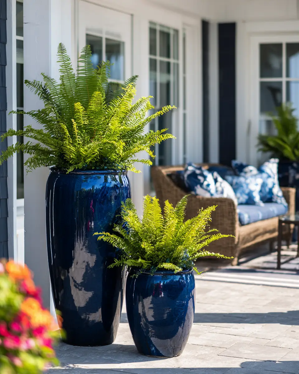 Navy Farmhouse Patio Decor Ideas