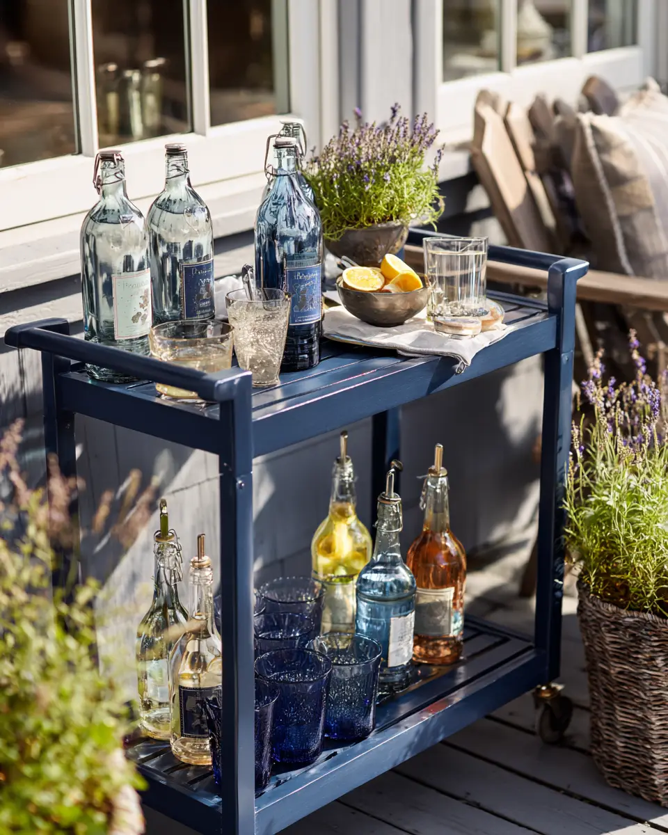Navy Farmhouse Patio Decor Ideas