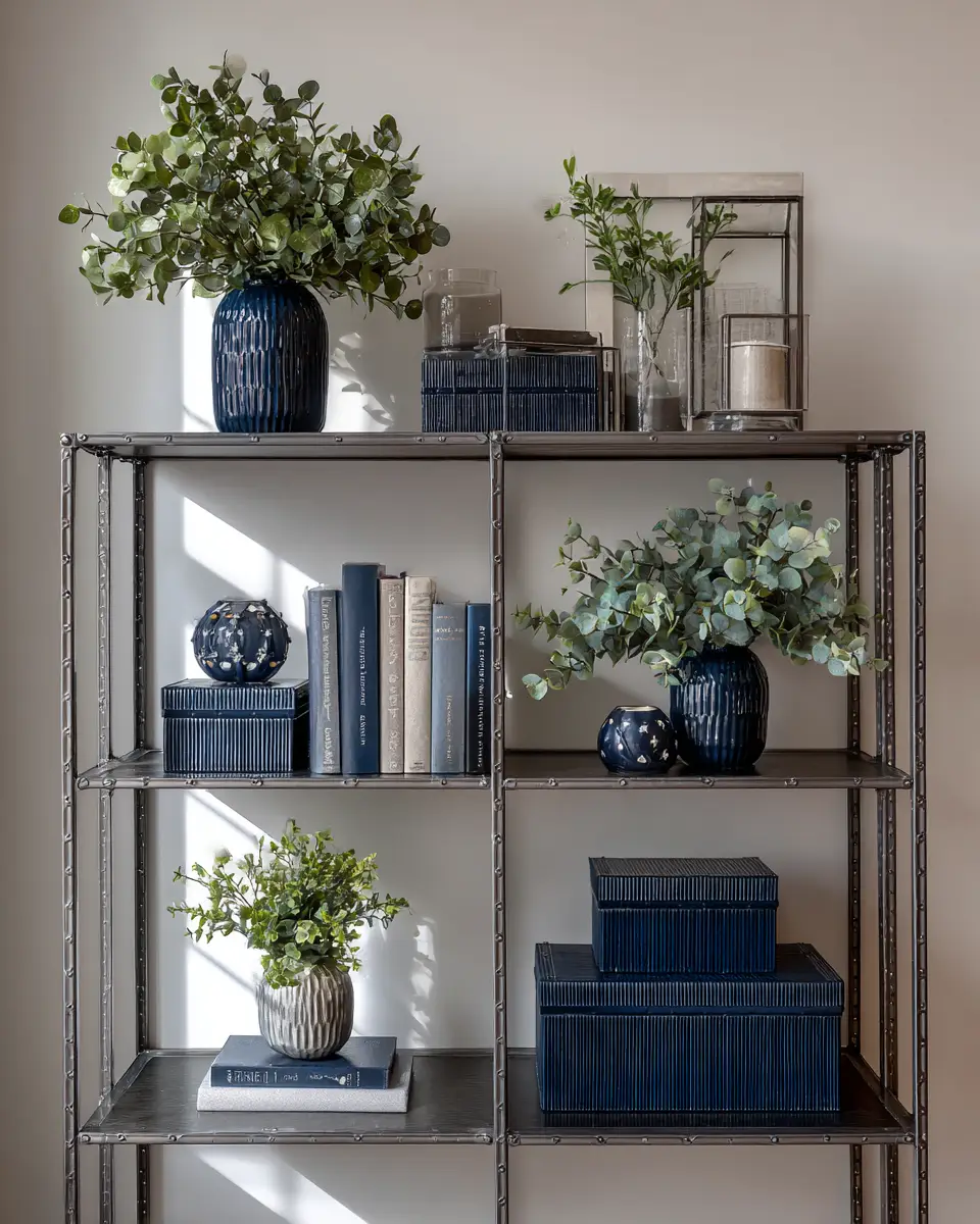 Navy Industrial Bedroom Decor Ideas