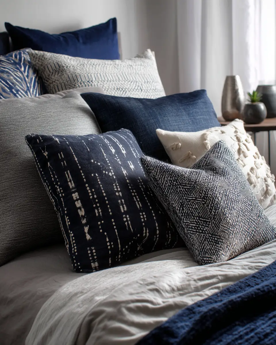 Navy Industrial Bedroom Decor Ideas