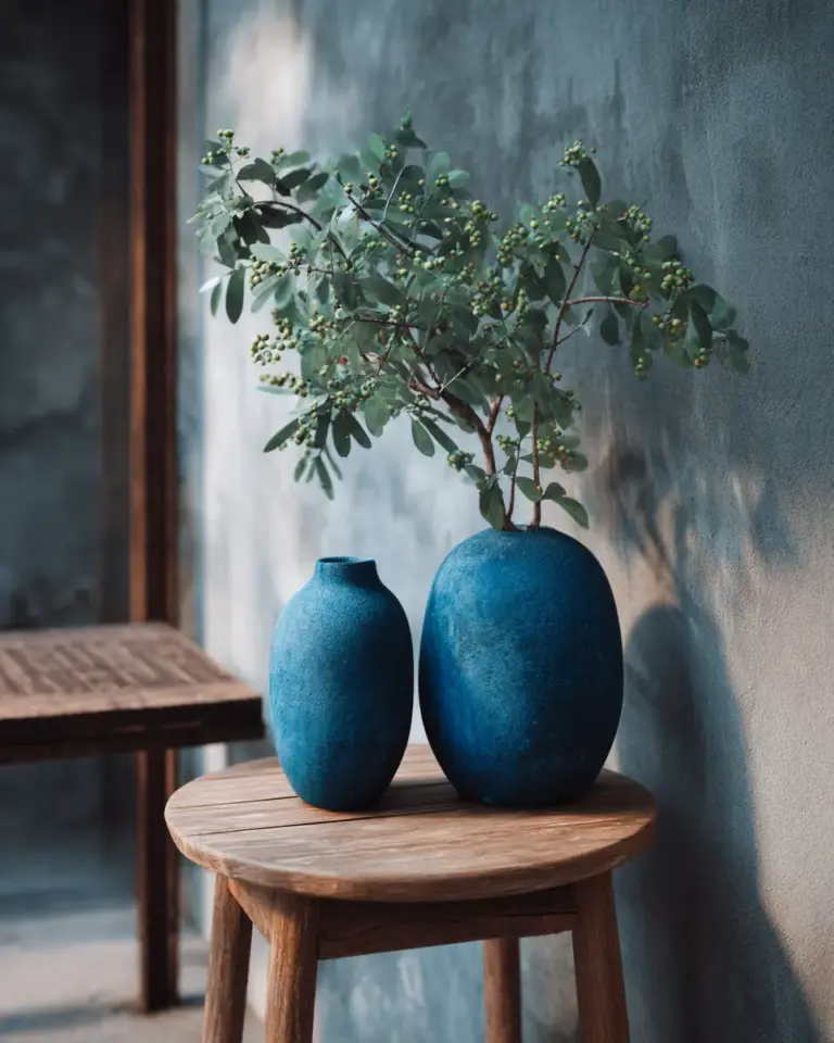 Navy Japandi Balcony Decor Ideas - Featured