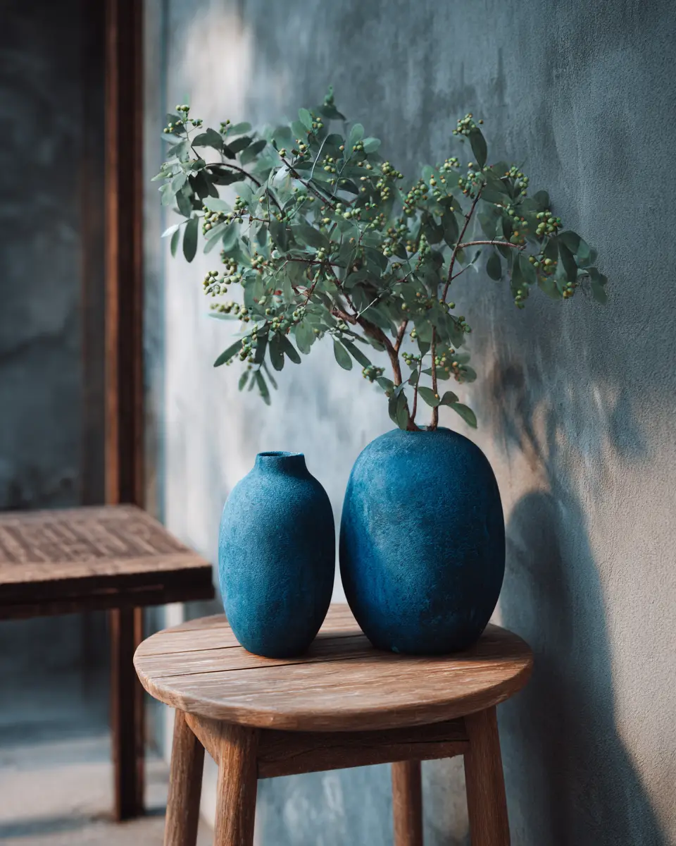 Navy Japandi Balcony Decor Ideas - Featured