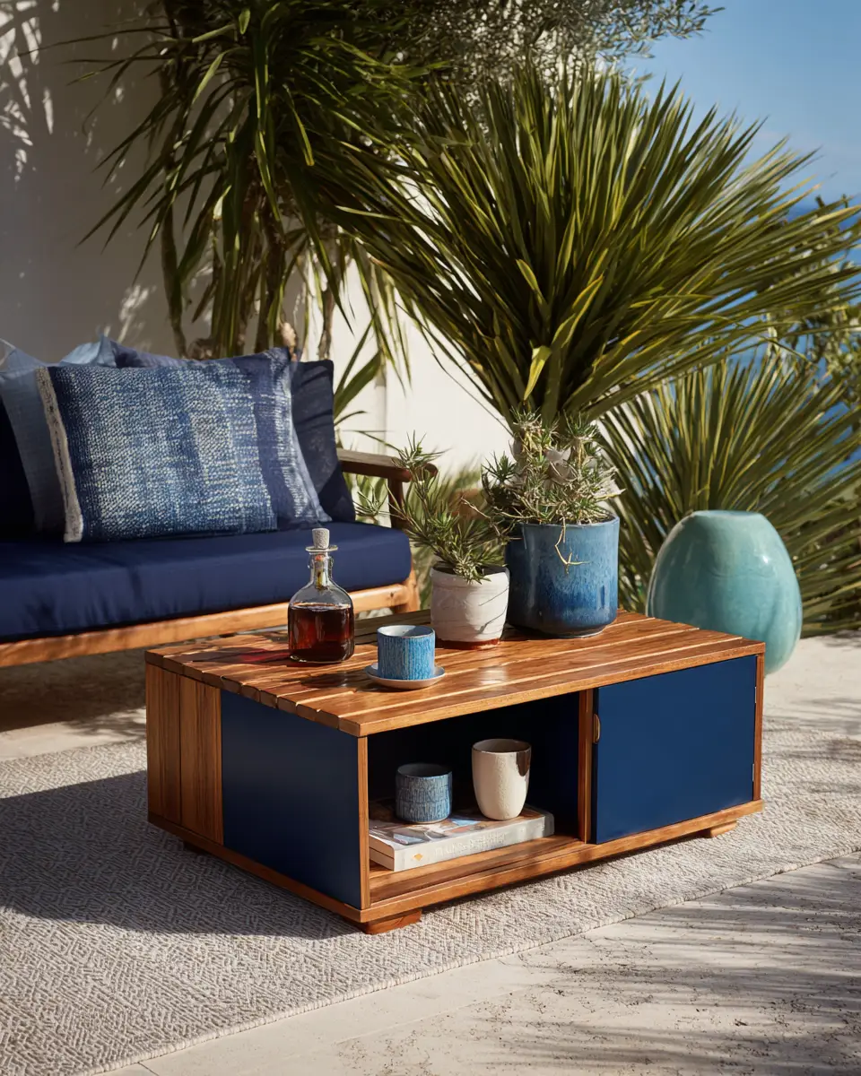 Navy Japandi Balcony Decor Ideas