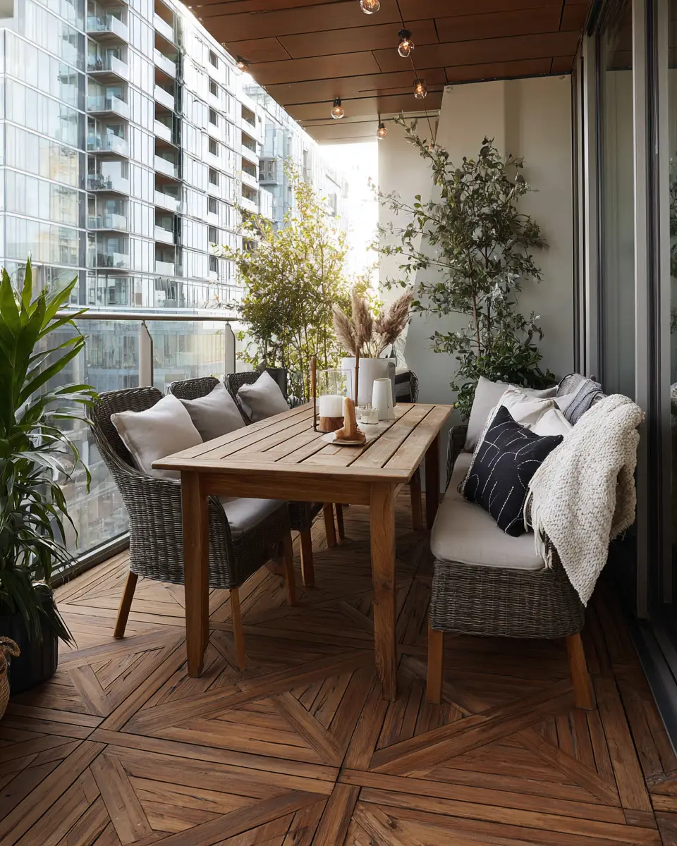 Navy Japandi Balcony Decor Ideas