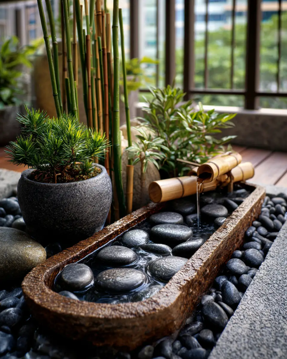 Navy Japandi Balcony Decor Ideas