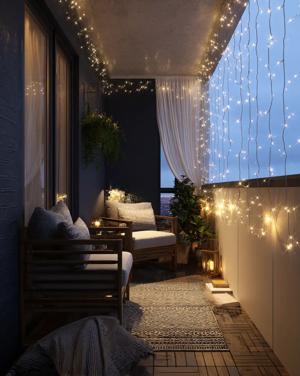 Navy Japandi Balcony Decor Ideas