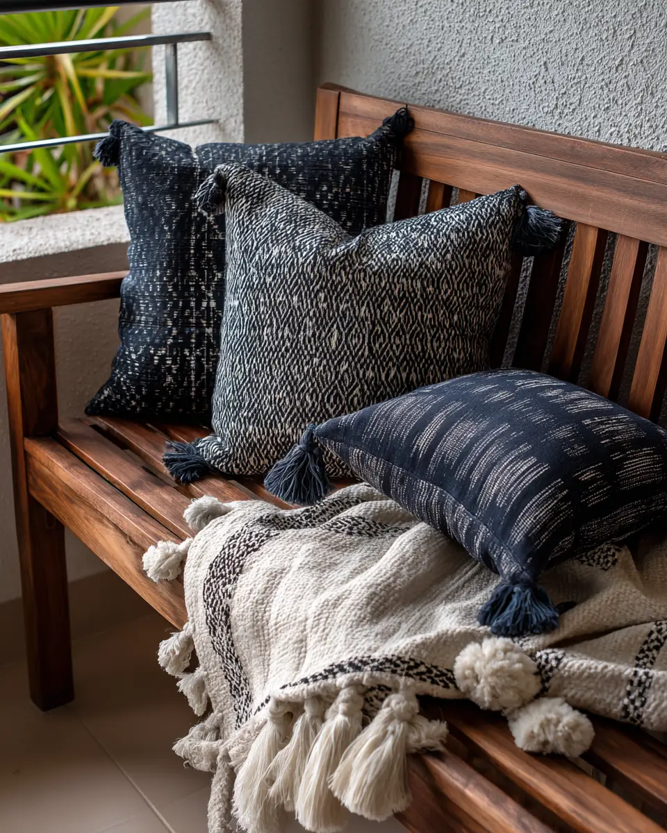 Navy Japandi Balcony Decor Ideas