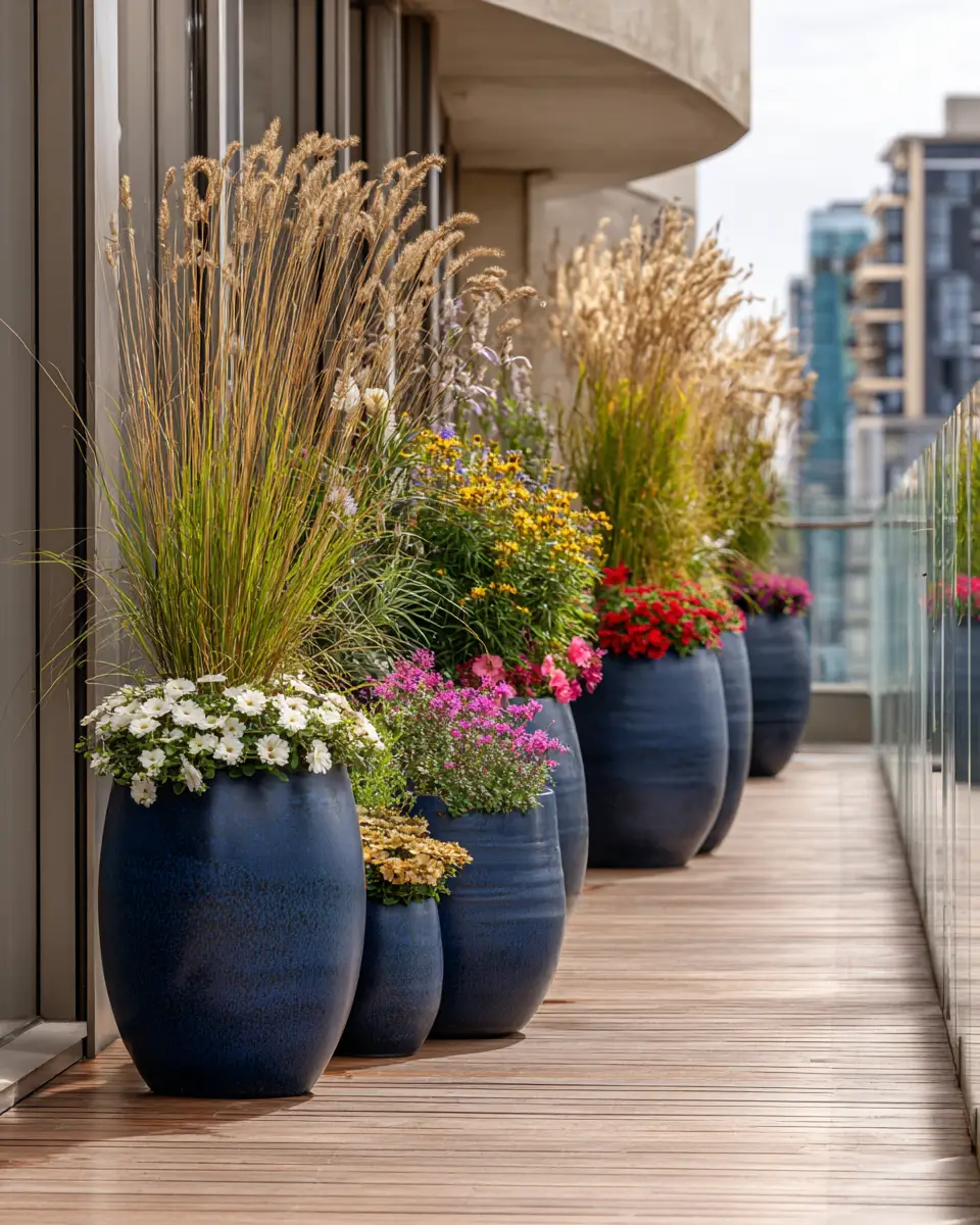 Navy Japandi Balcony Decor Ideas