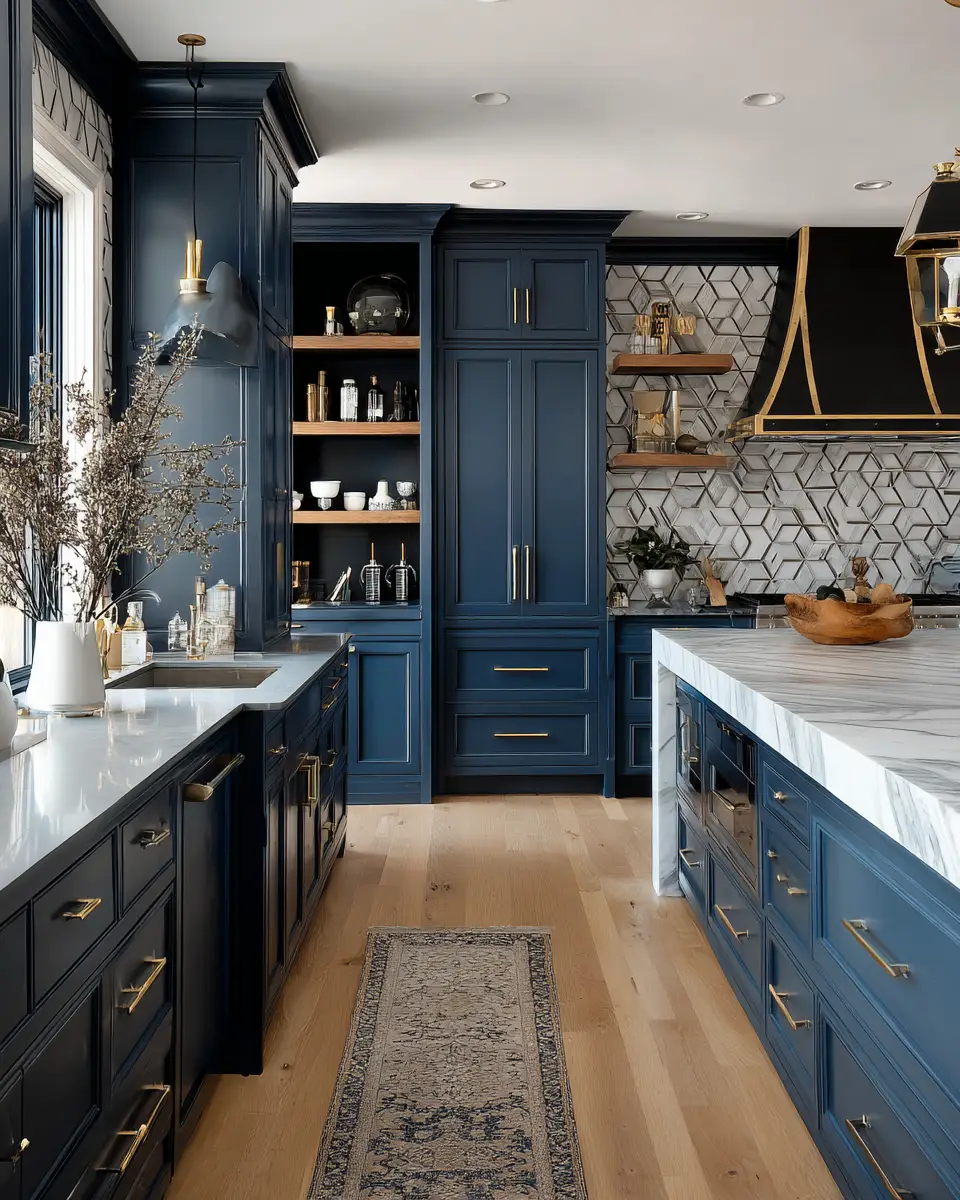 Navy Kitchen Decor Ideas
