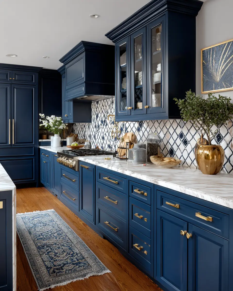 Navy Kitchen Decor Ideas
