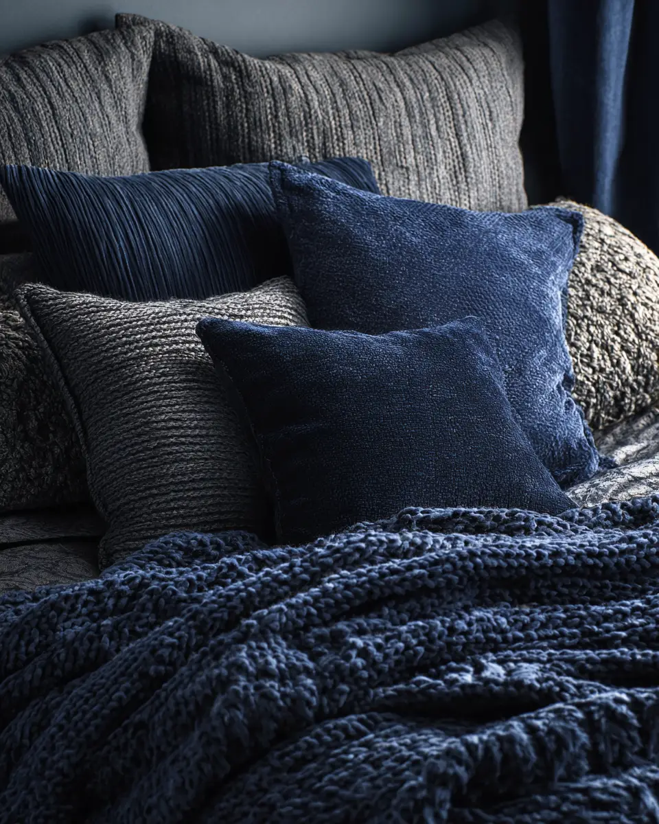 Navy Minimalist Bedroom Decor Ideas