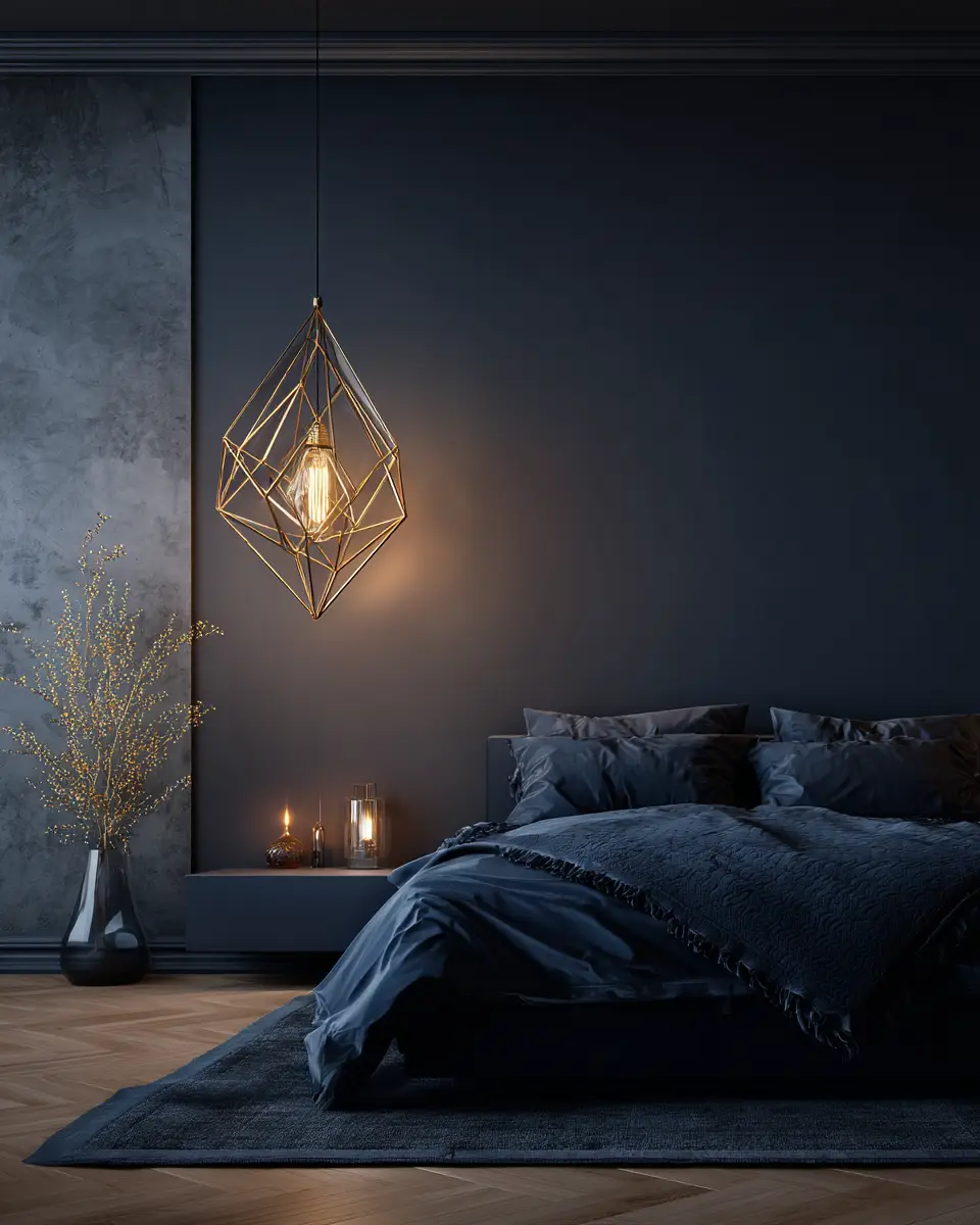 Navy Minimalist Bedroom Decor Ideas