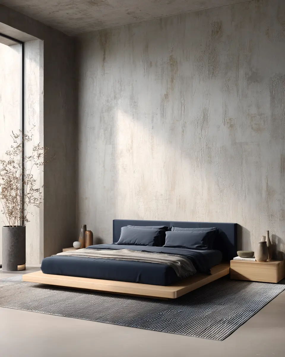 Navy Minimalist Bedroom Decor Ideas