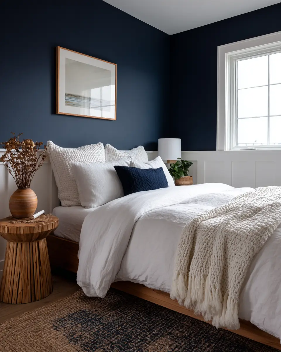Navy Minimalist Bedroom Decor Ideas