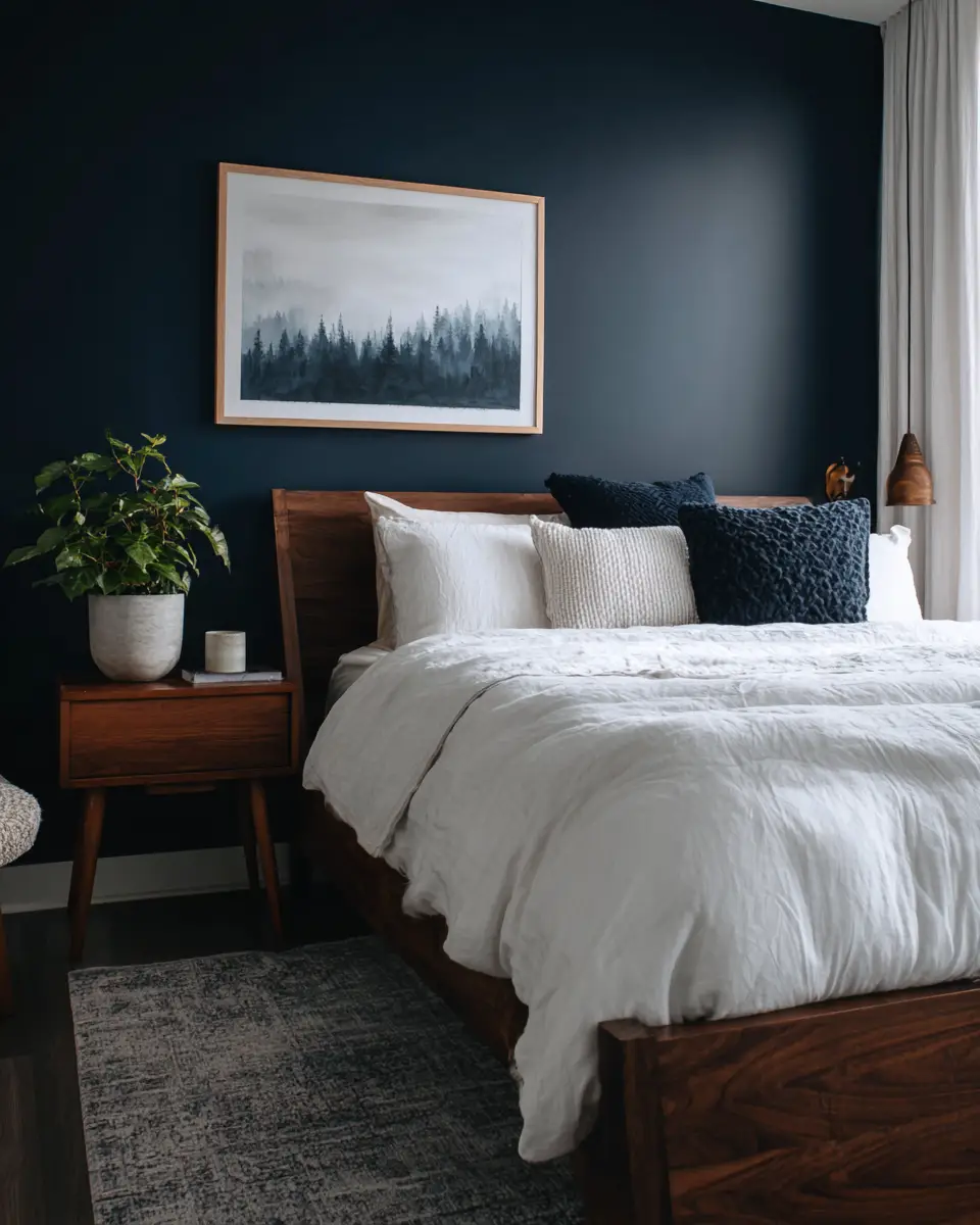 Navy Minimalist Bedroom Decor Ideas