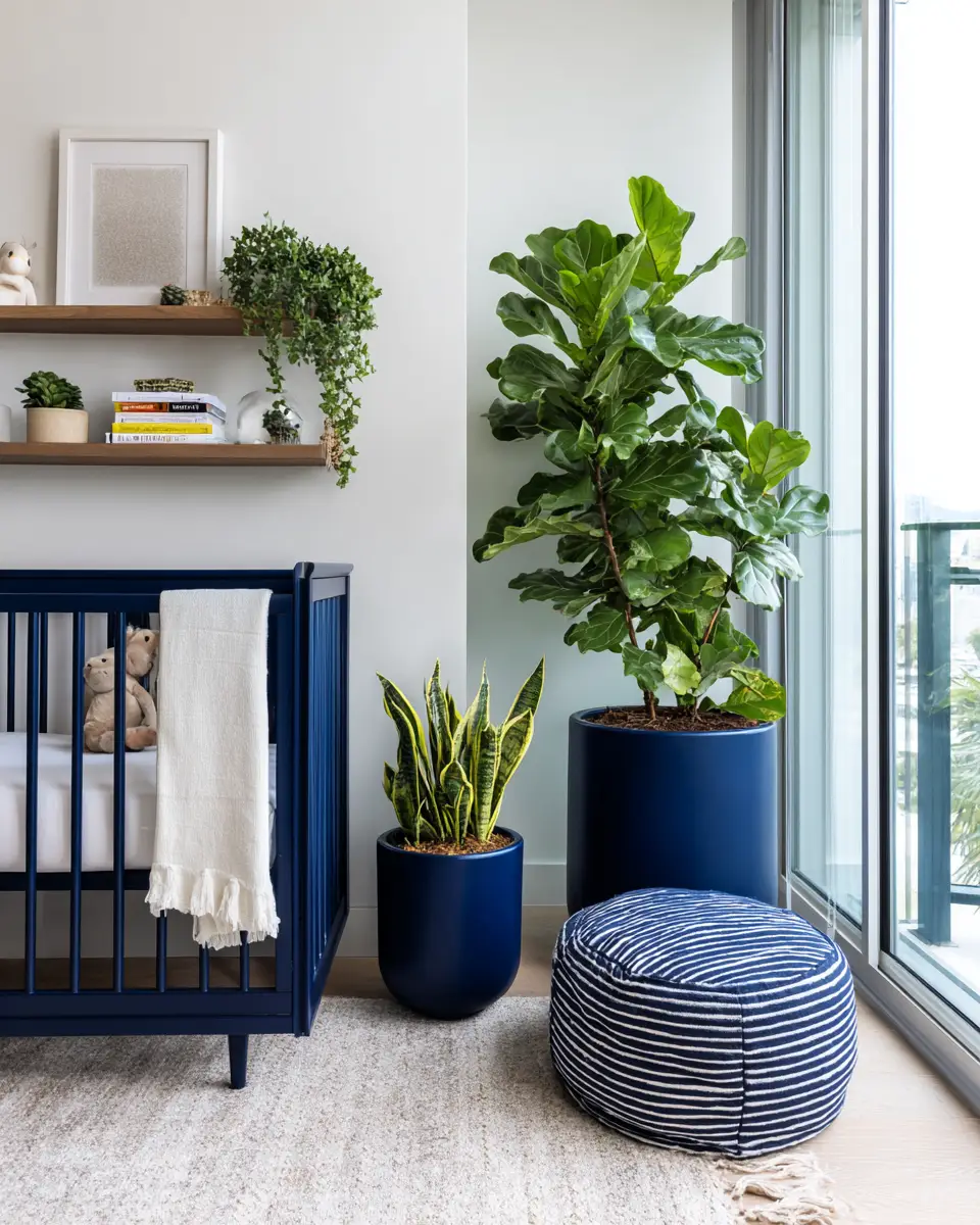 Navy Modern Nursery Decor Ideas