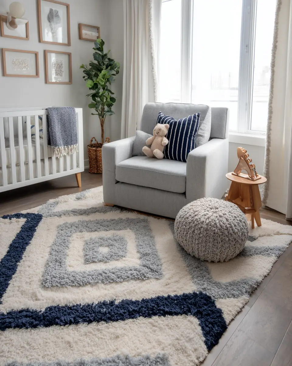 Navy Modern Nursery Decor Ideas
