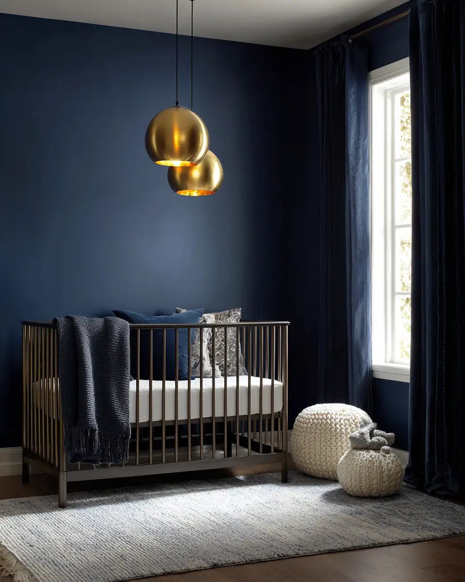 Navy Modern Nursery Decor Ideas