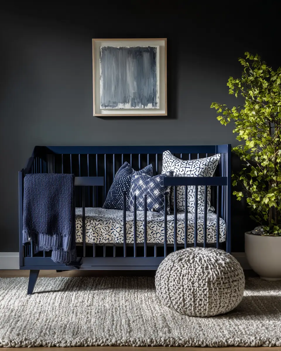 Navy Modern Nursery Decor Ideas