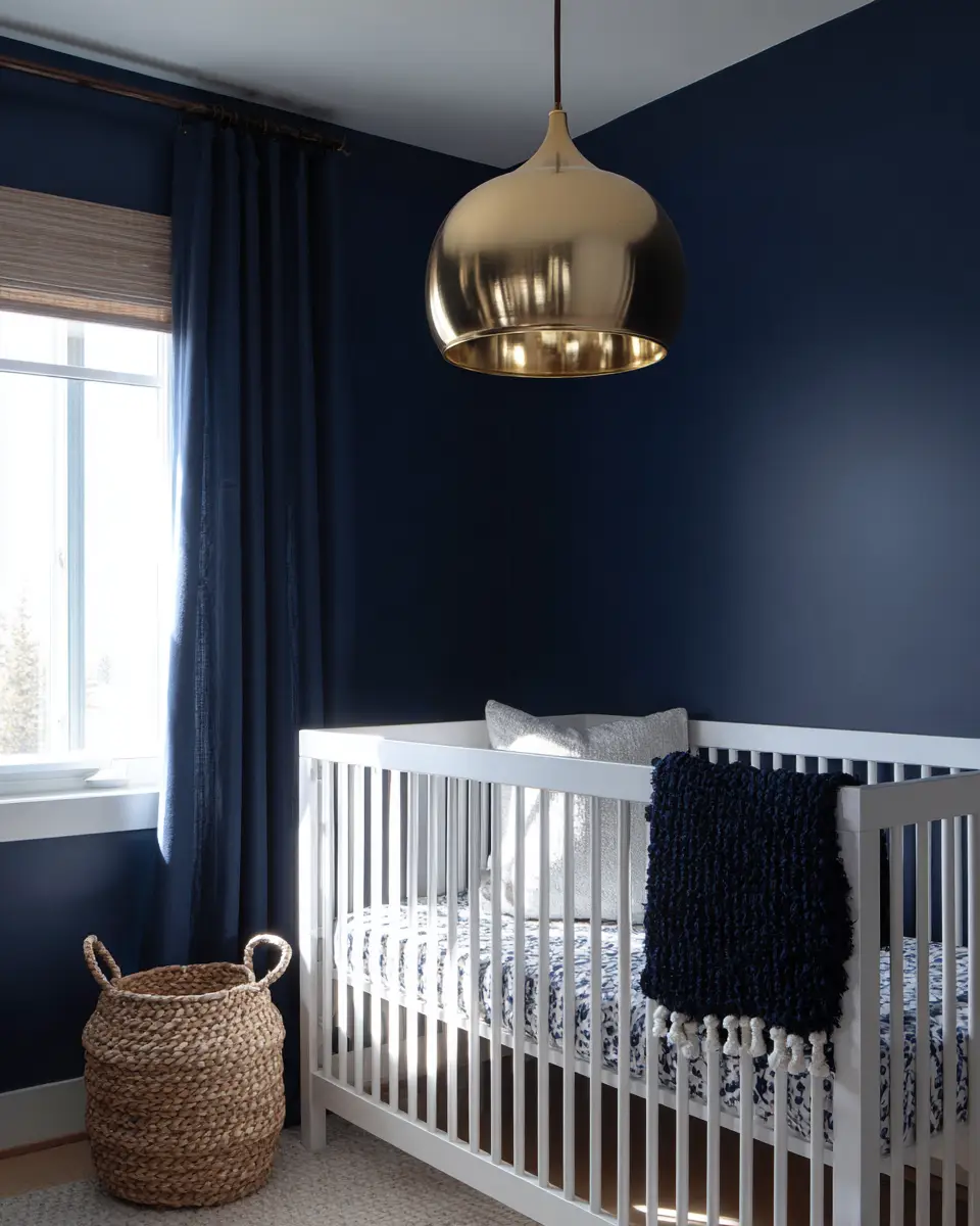 Navy Modern Nursery Decor Ideas